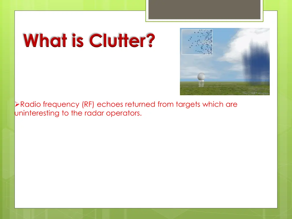 what is clutter