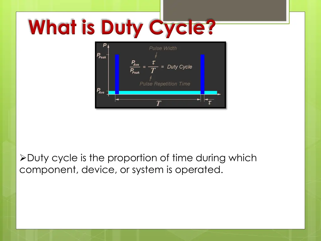 what is duty cycle