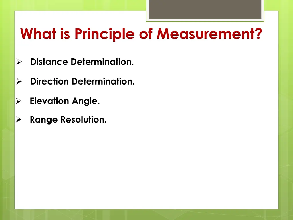 what is principle of measurement