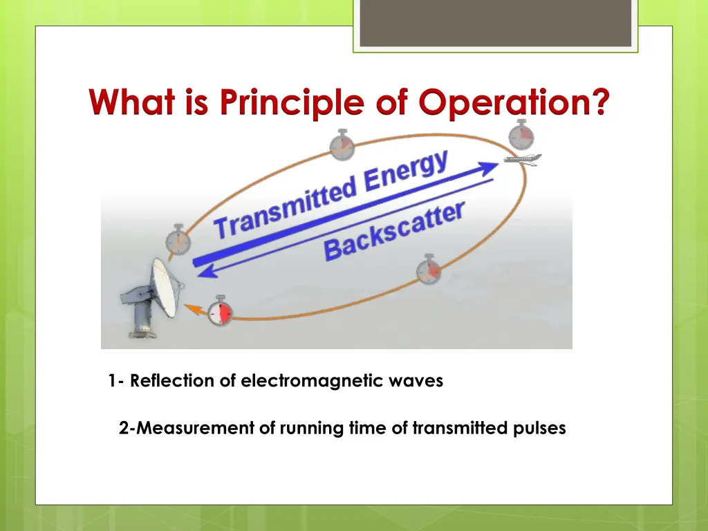 what is principle of operation