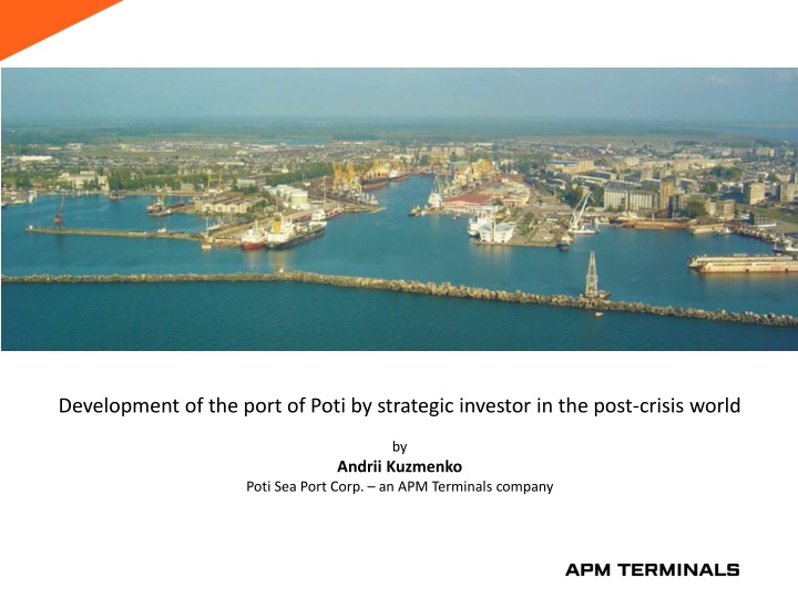 development of the port of poti by strategic