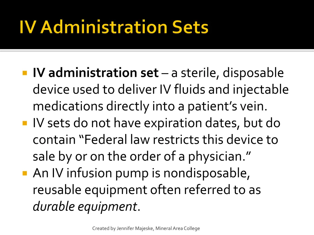 iv administration set a sterile disposable device