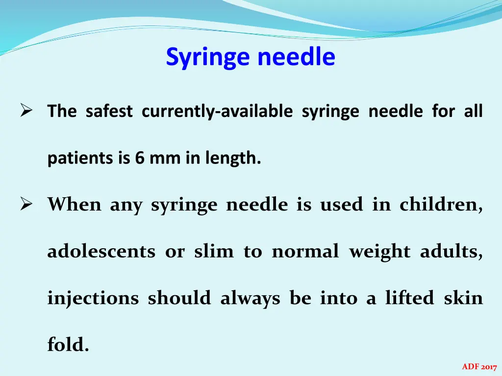 syringe needle