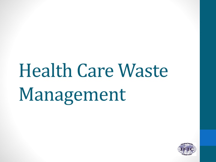 health care waste management