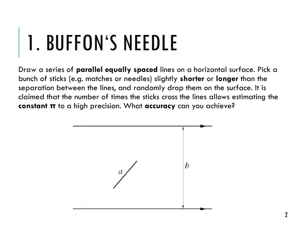 1 buffon s needle 1