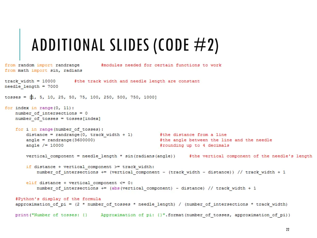 additional slides code 2