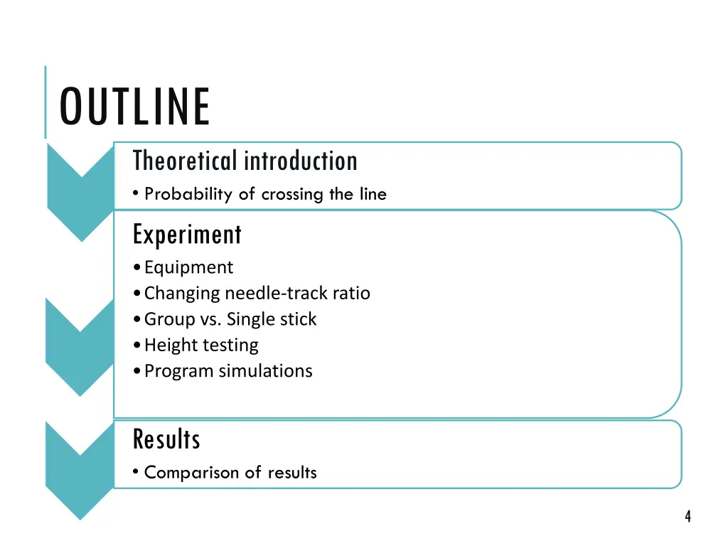 outline theoreticalintroduction probability