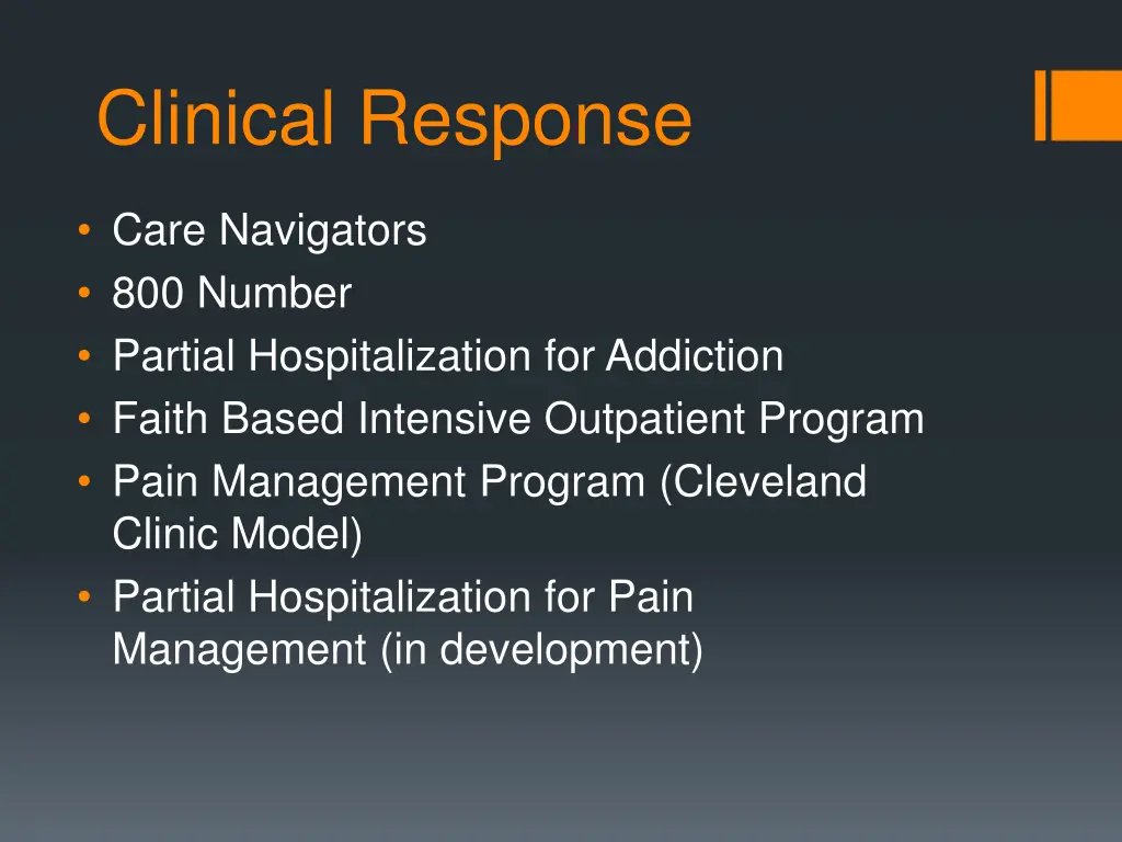 clinical response