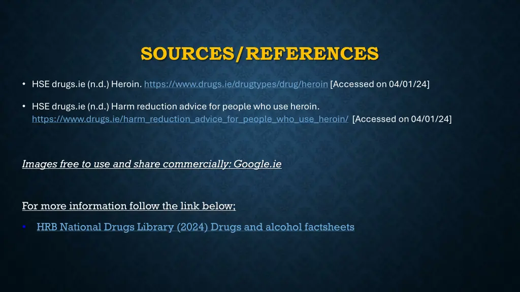 sources references