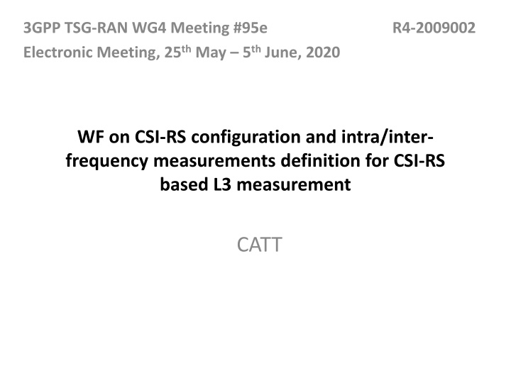 3gpp tsg ran wg4 meeting 95e electronic meeting