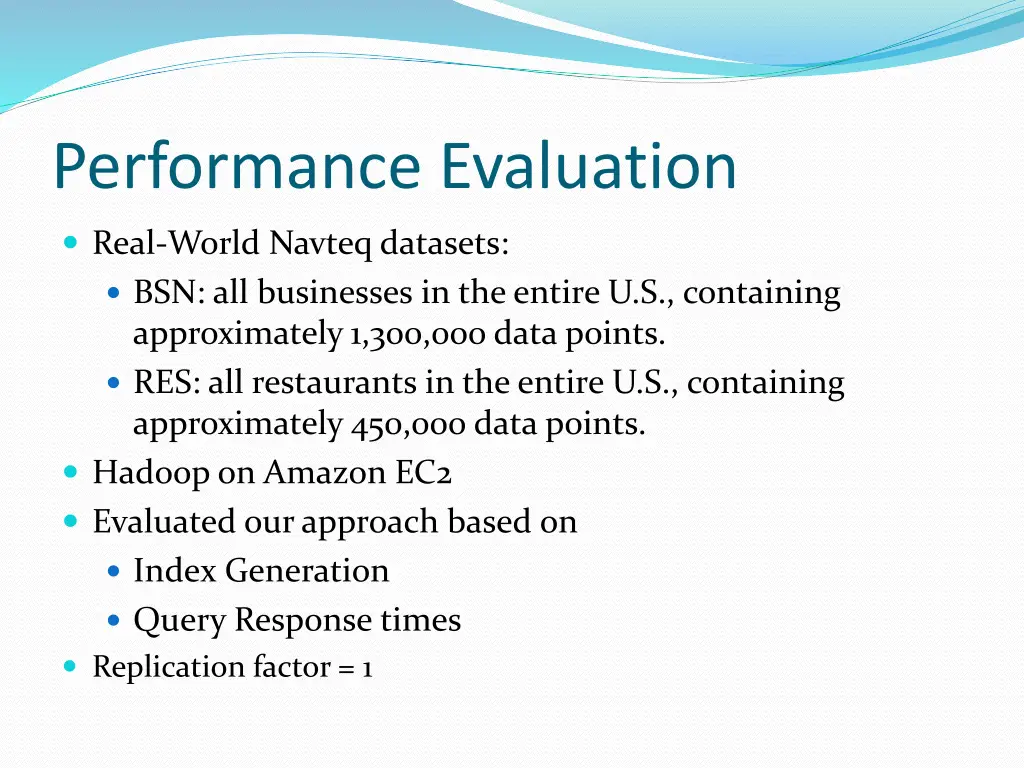 performance evaluation