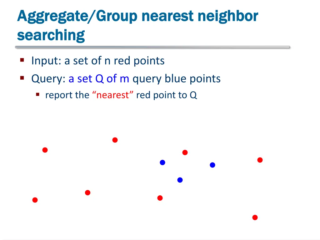 aggregate group nearest neighbor aggregate group