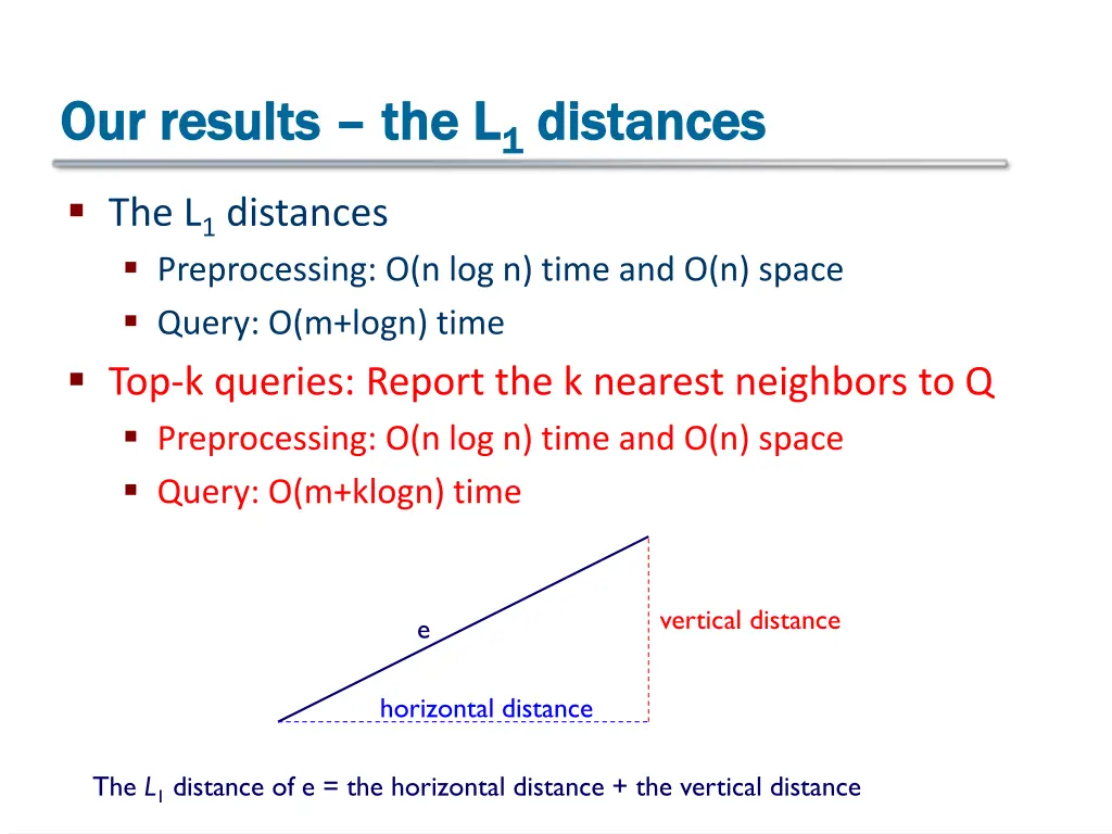 our results our results the l