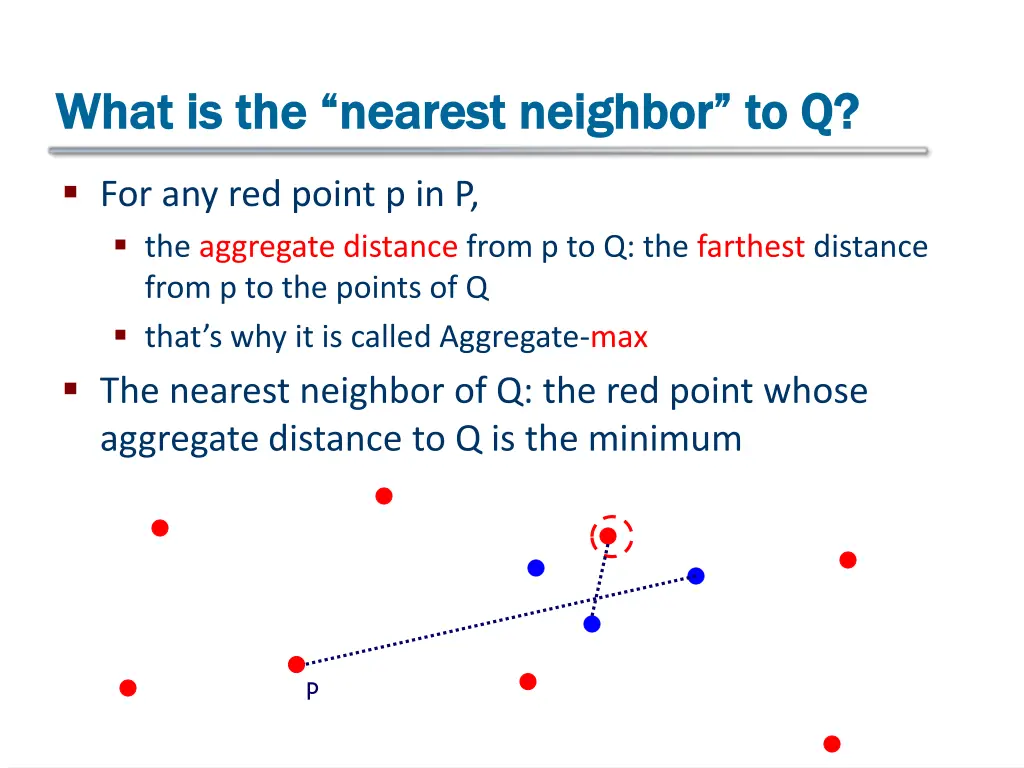 what is the nearest neighbor to q what