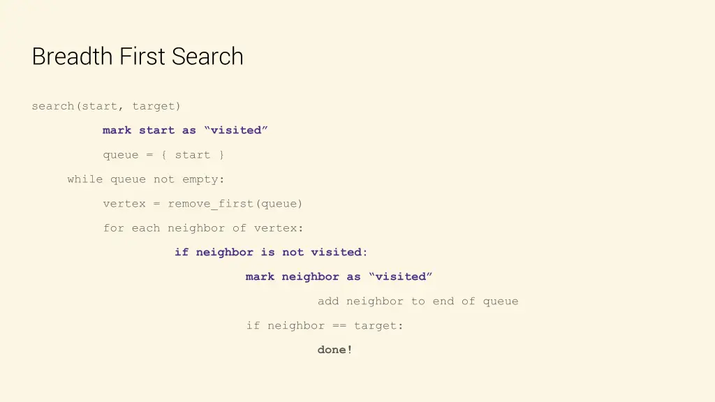 breadth first search 2