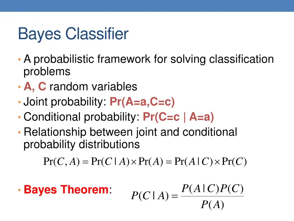 bayes classifier