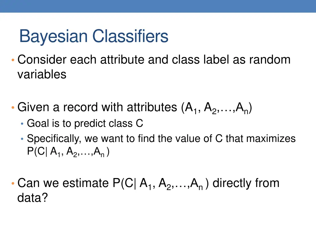 bayesian classifiers