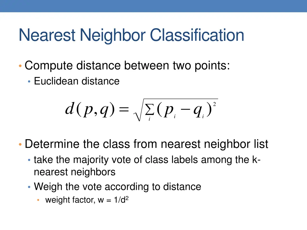 nearest neighbor classification 1