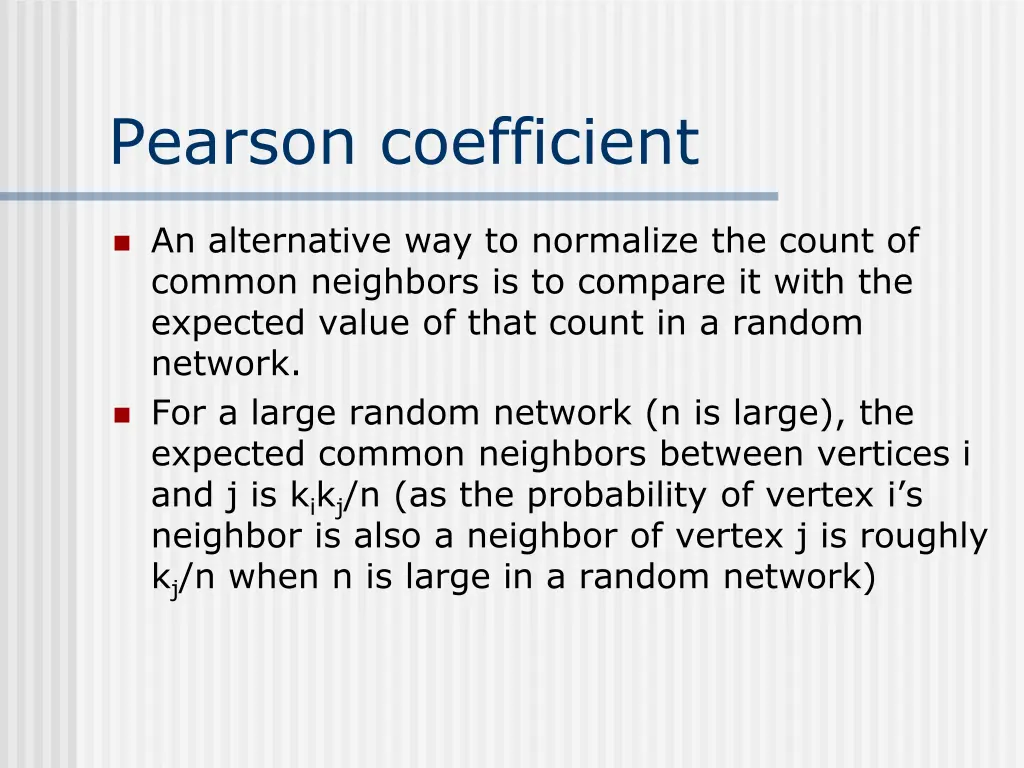 pearson coefficient