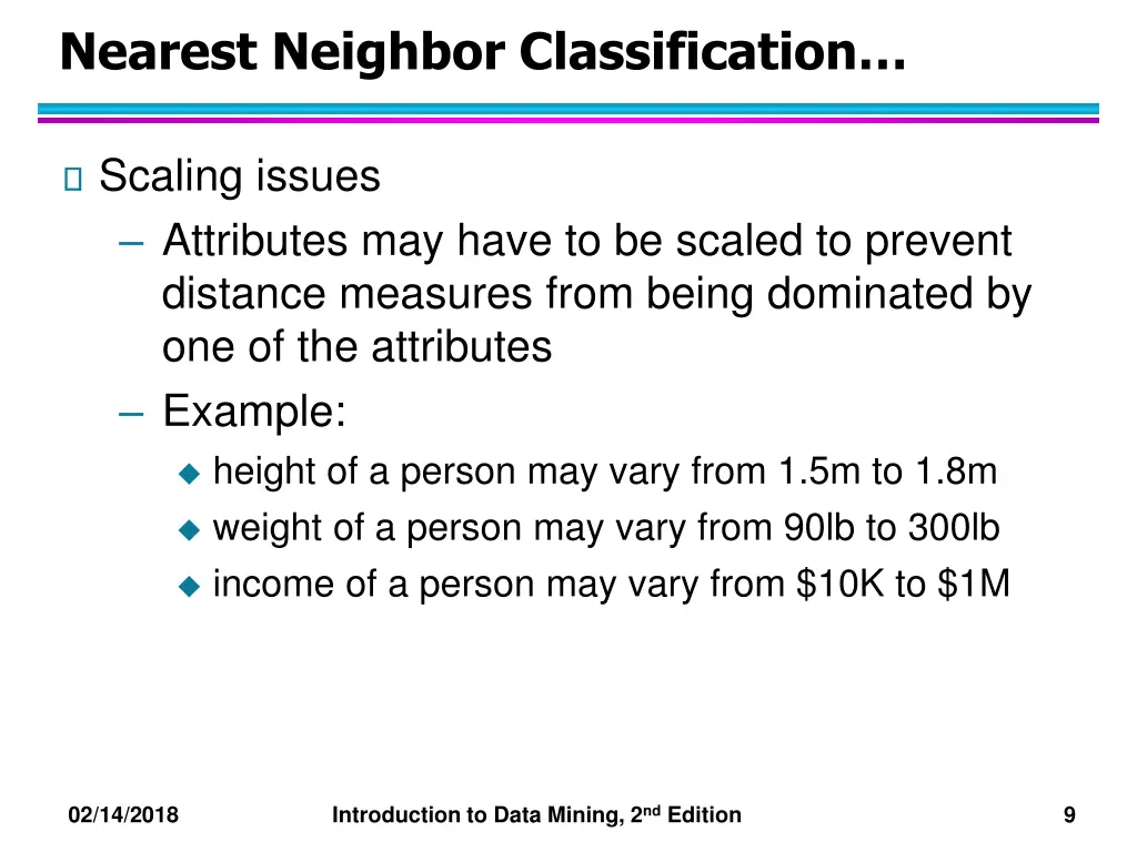 nearest neighbor classification 2