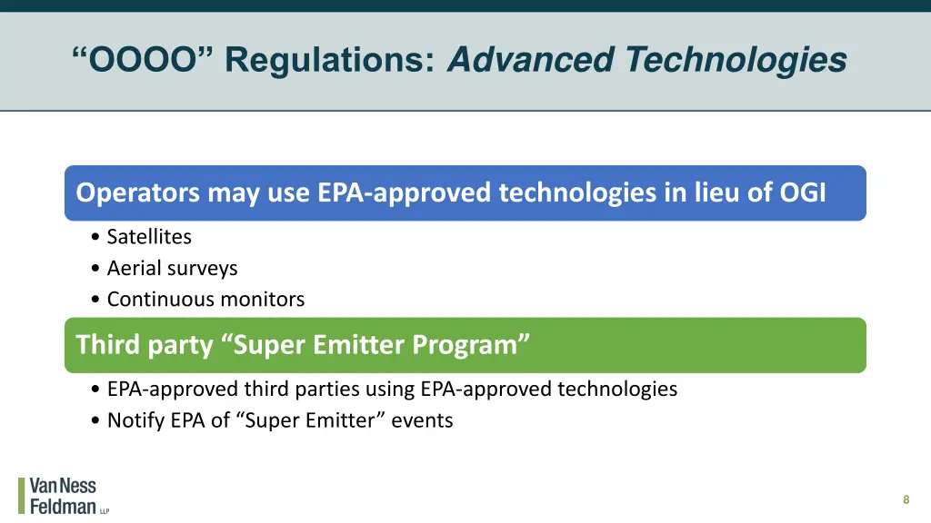 oooo regulations advanced technologies