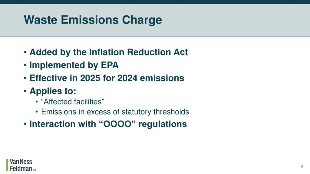 waste emissions charge