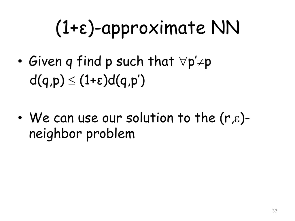 1 approximate nn