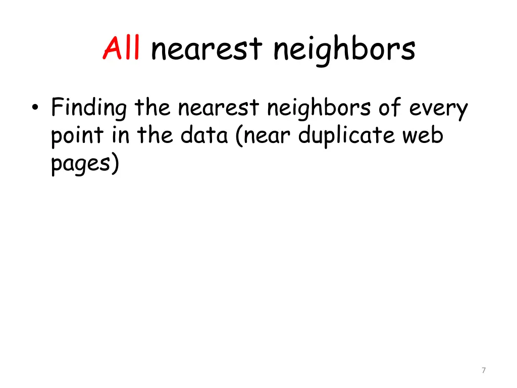 all nearest neighbors