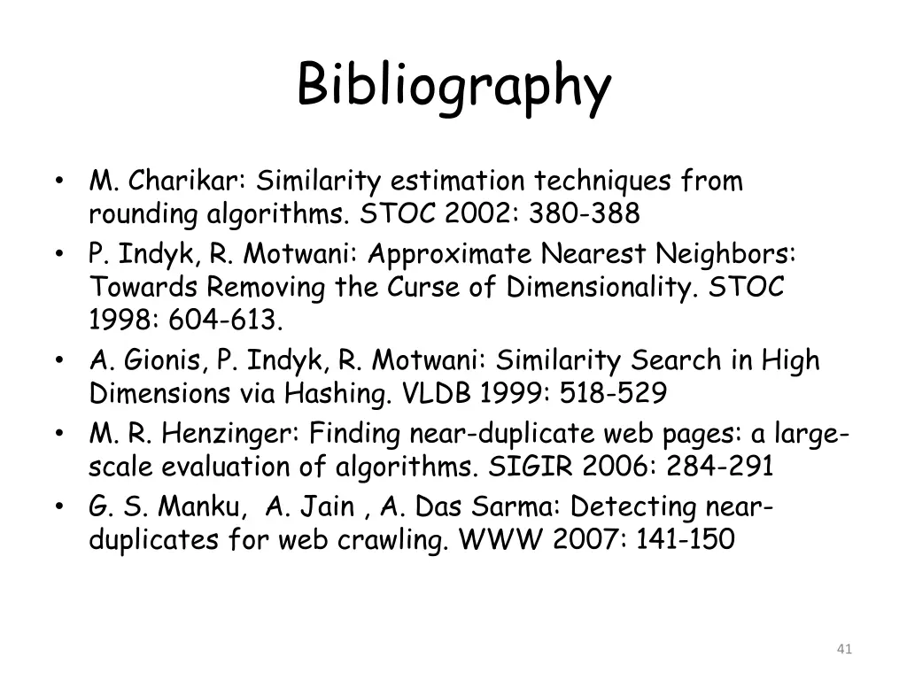 bibliography