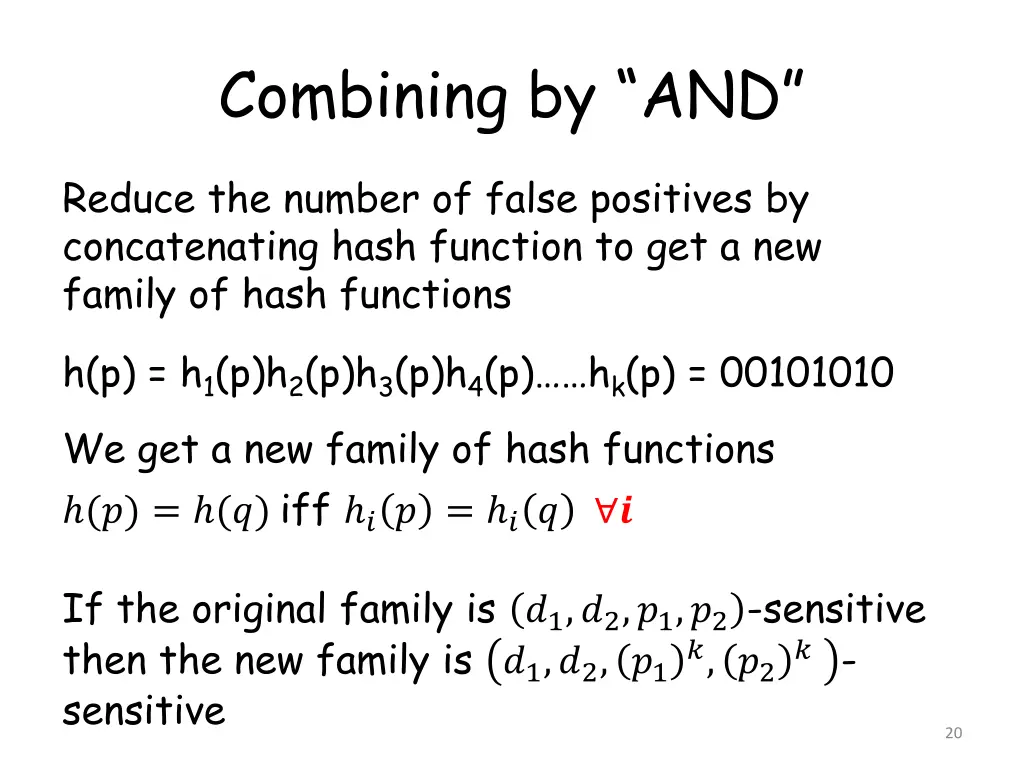 combining by and