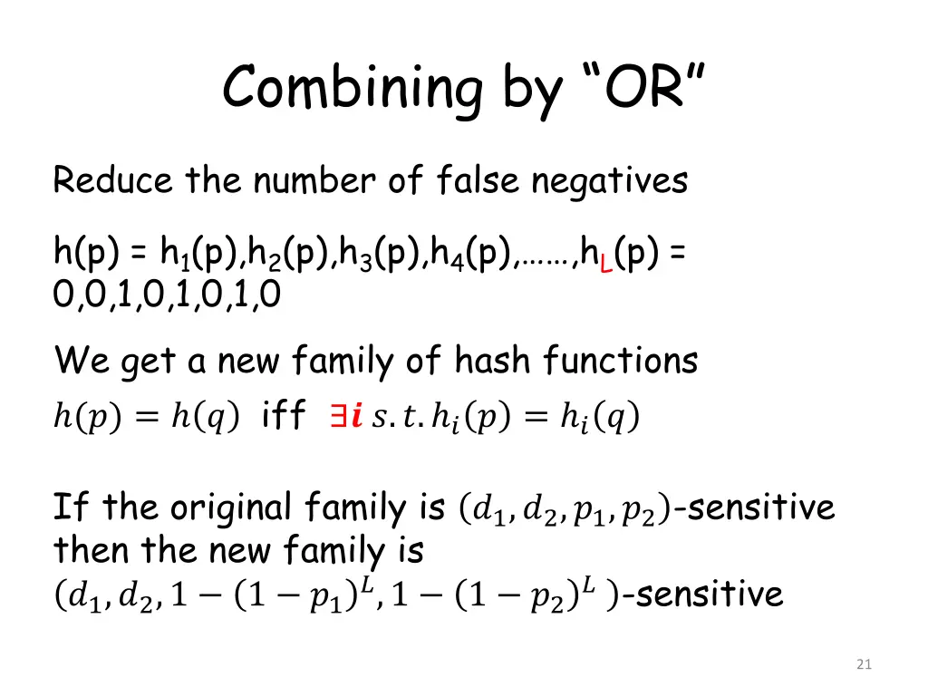 combining by or