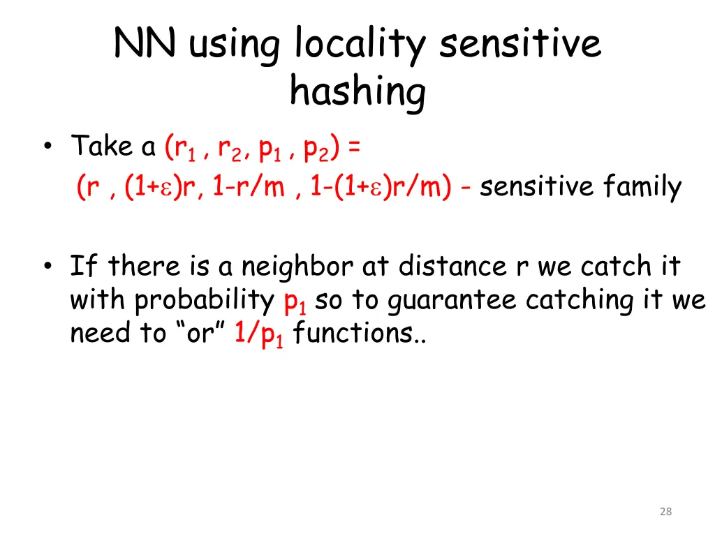 nn using locality sensitive hashing take 1