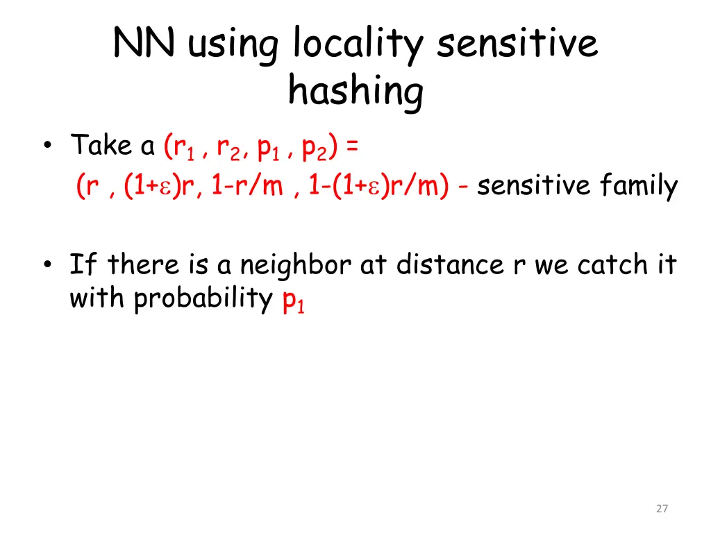 nn using locality sensitive hashing take