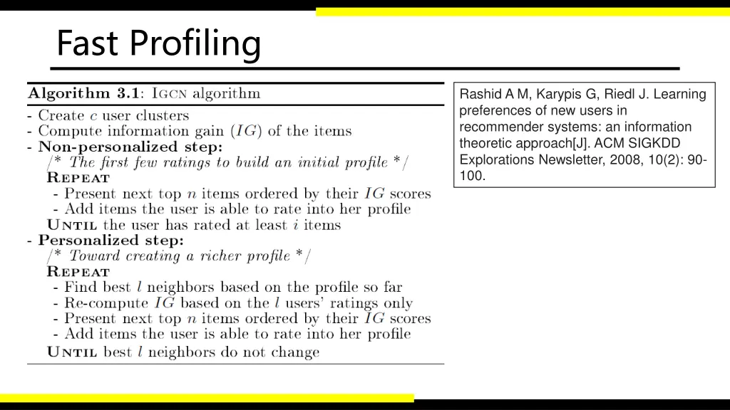 fast profiling 1