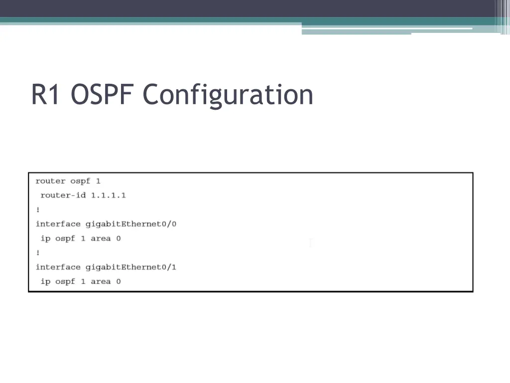 r1 ospf configuration