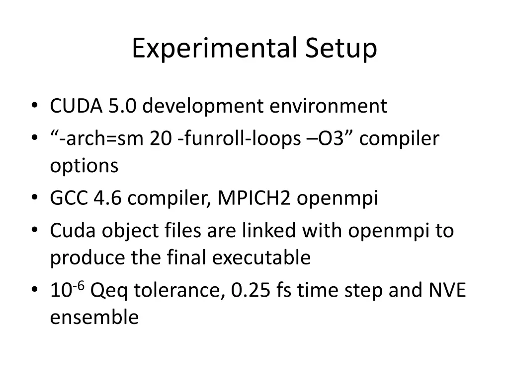 experimental setup