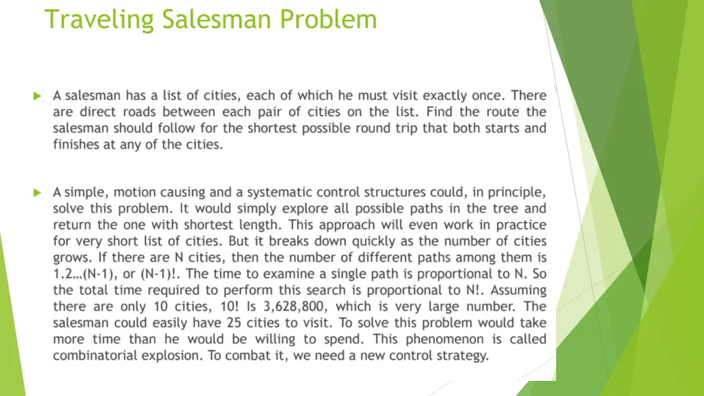 traveling salesman problem