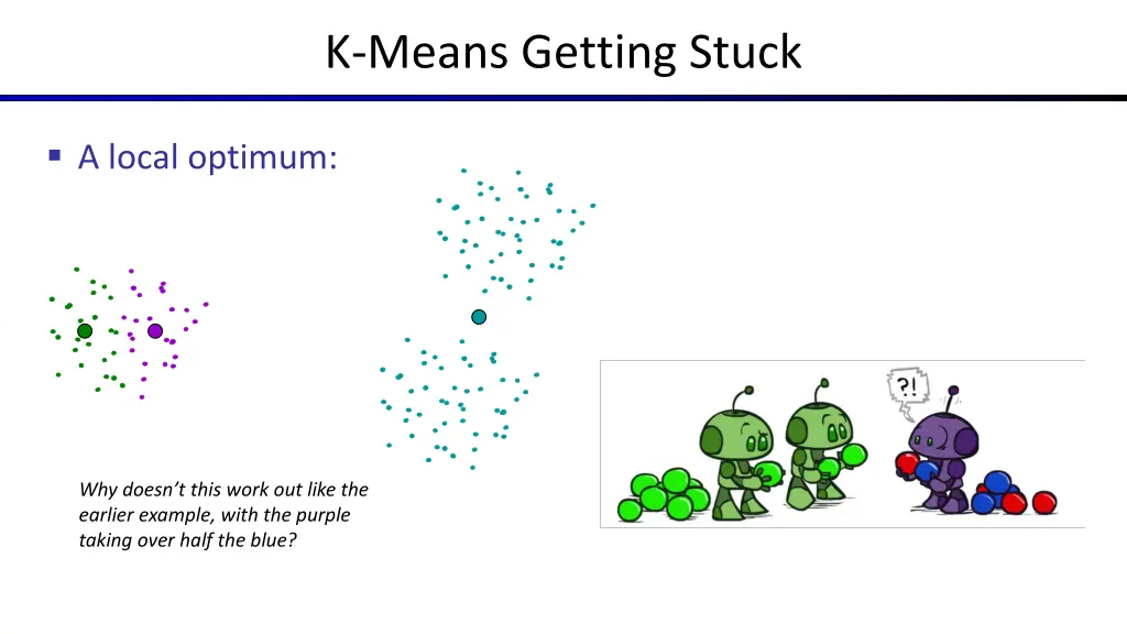 k means getting stuck