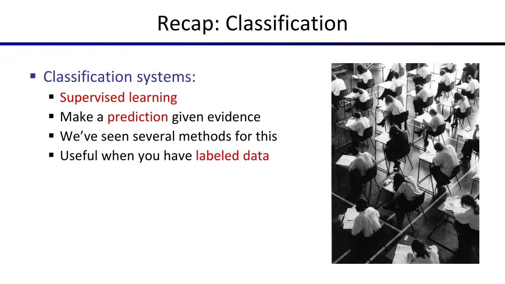 recap classification