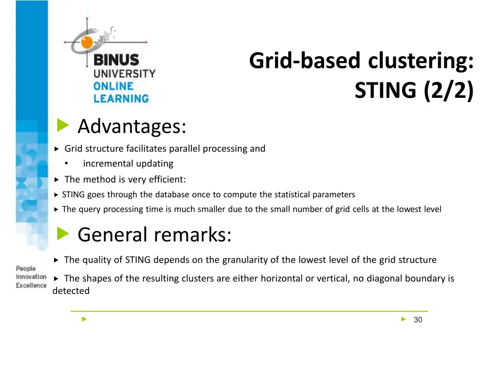 grid based clustering sting 2 2