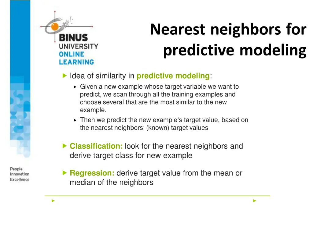 nearest neighbors for predictive modeling