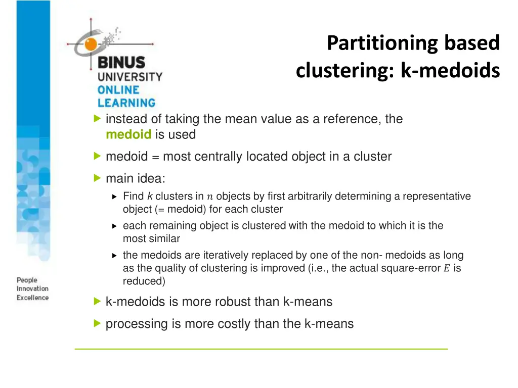 partitioning based clustering k medoids