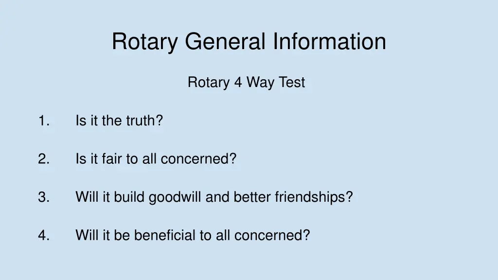 rotary general information 1