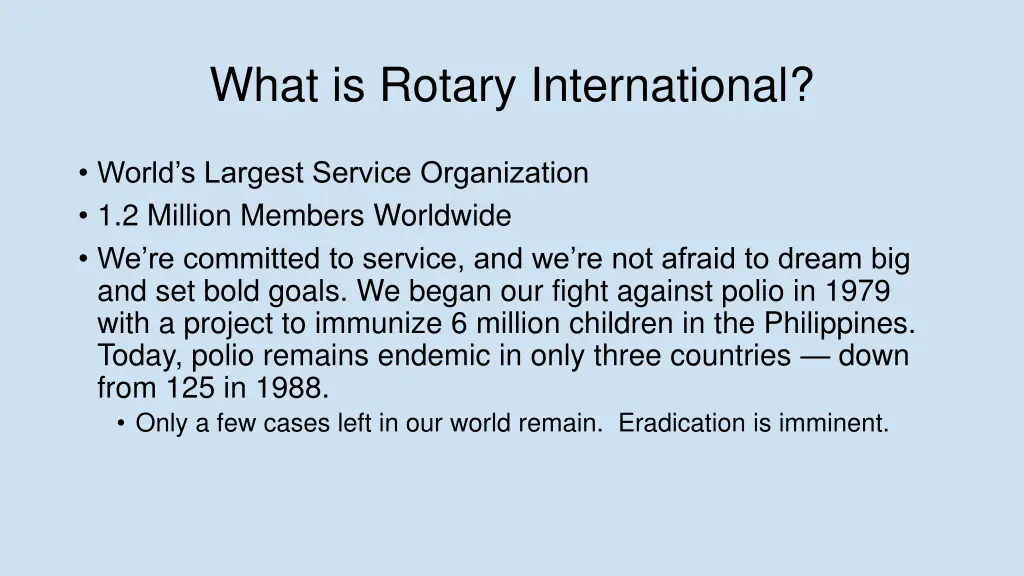 what is rotary international