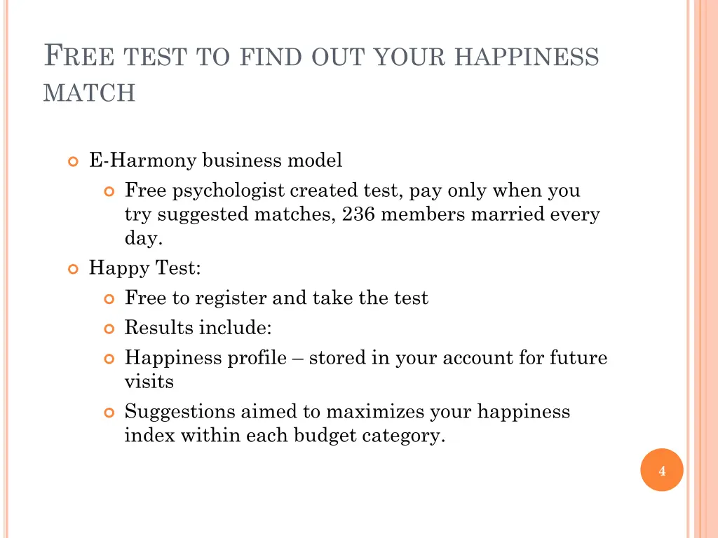 f ree test to find out your happiness match