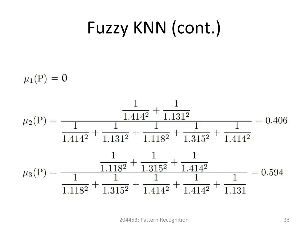 fuzzy knn cont 1