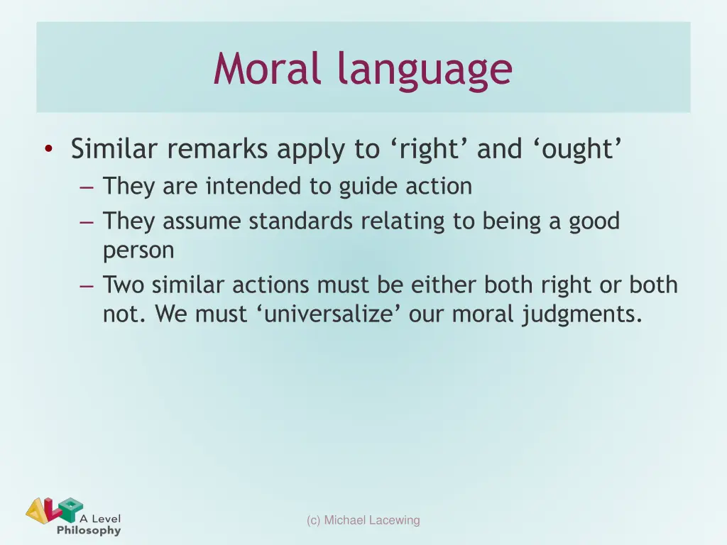 moral language