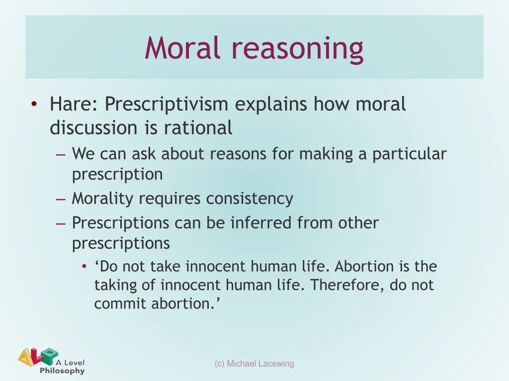 moral reasoning