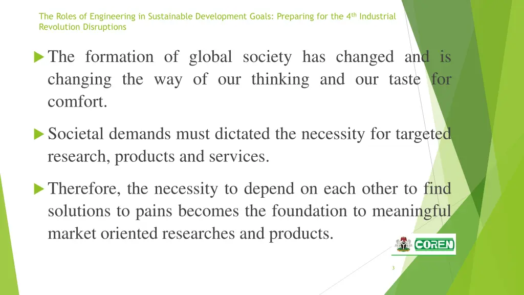 the roles of engineering in sustainable 1