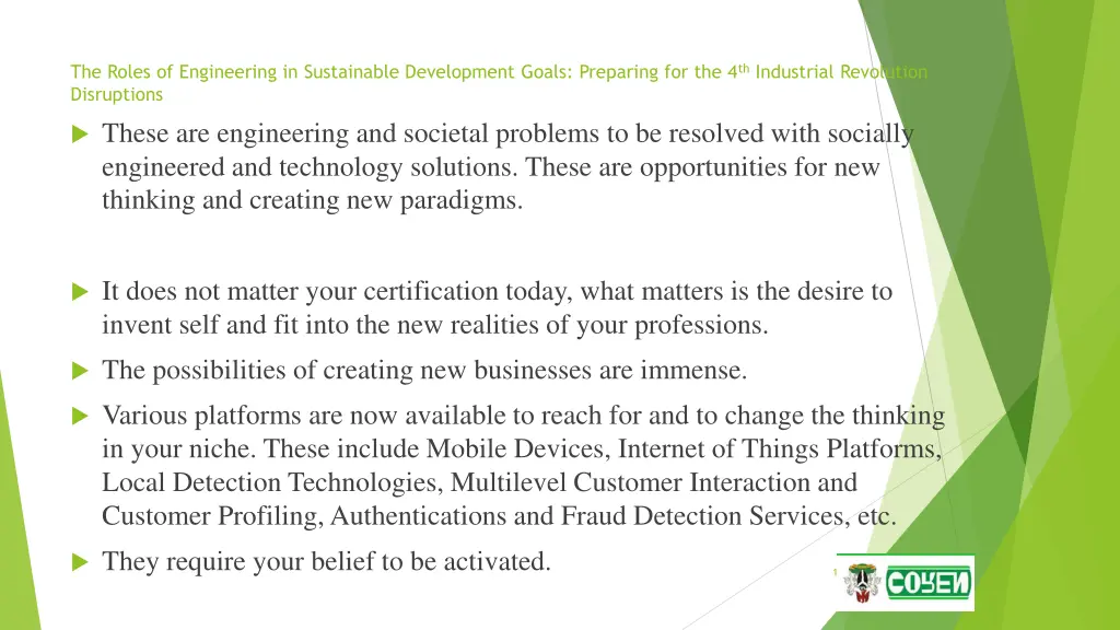 the roles of engineering in sustainable 10